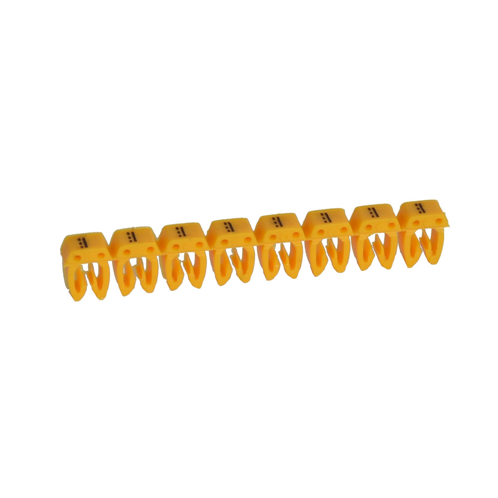 MARCADOR P/CABLE 0.15-0.5MM2 SIGNO "=" AMARILLO CAB3 038145