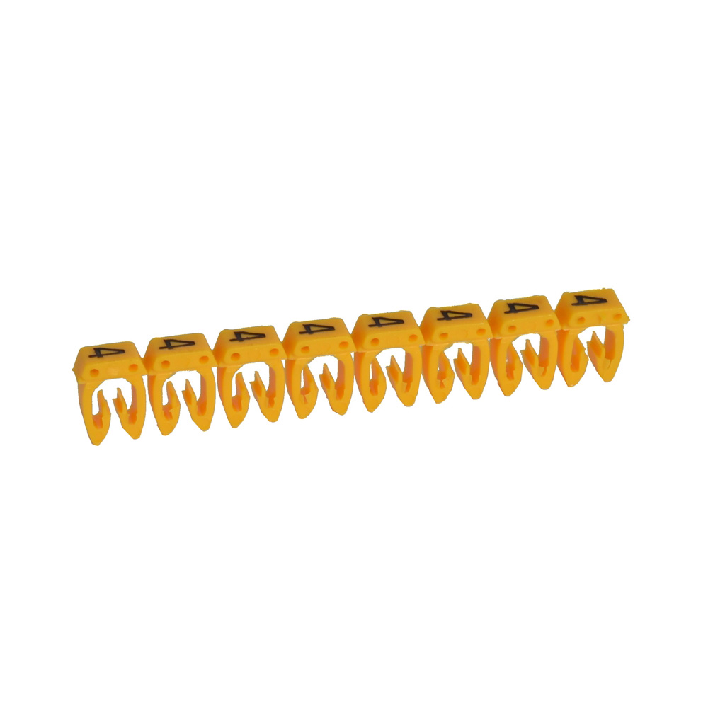 MARCADOR P/CABLE 4-6MM2 NRO 4 AMARILLO CAB3 038234