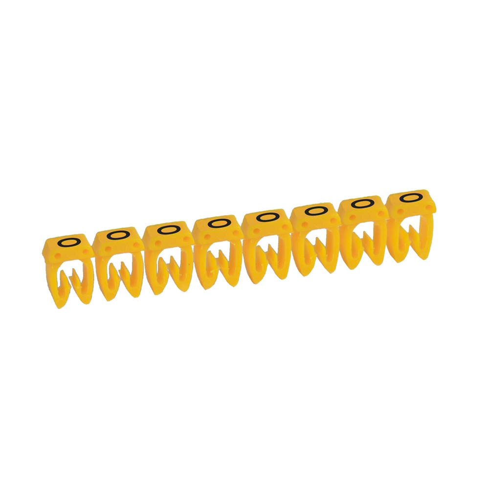 MARCADOR P/CABLE 0.5-1.5MM2 LETRA O AMARILLO CAB3 038314