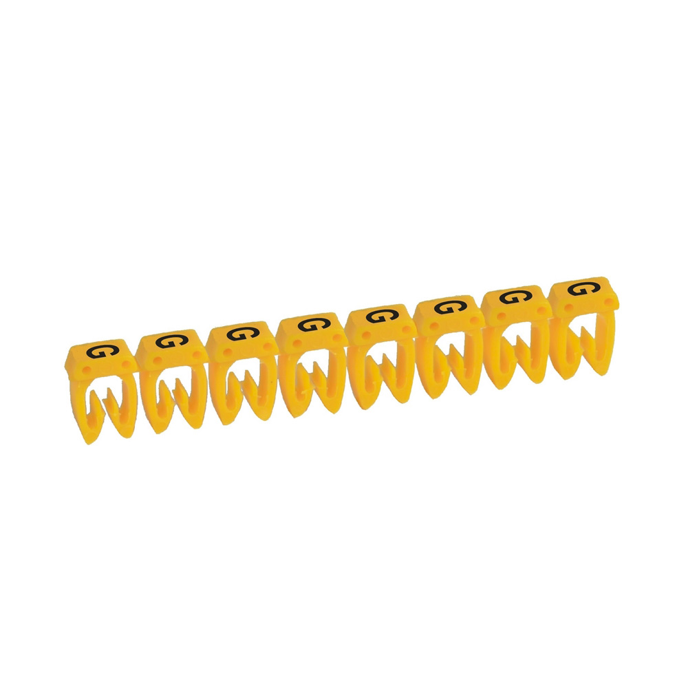 MARCADOR P/CABLE 1.5-2.5MM2 LETRA G AMARILLO CAB3 038336