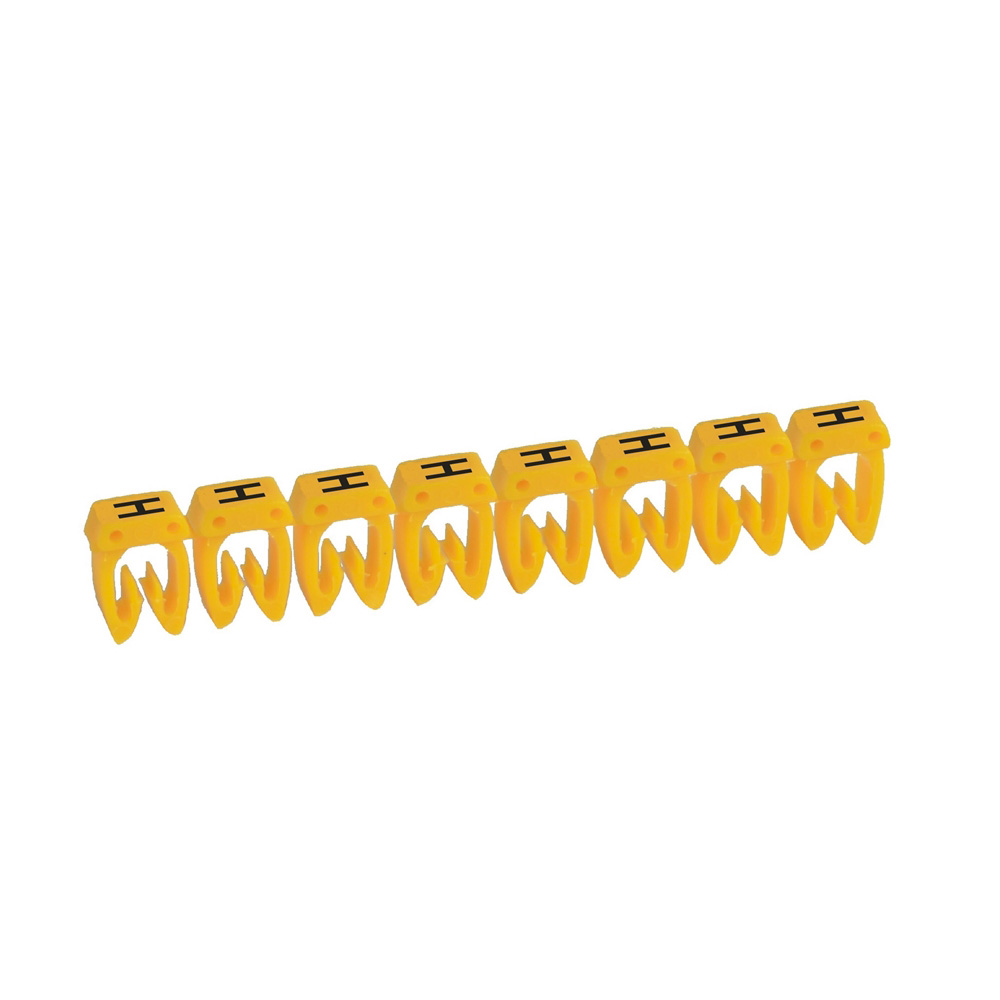 MARCADOR P/CABLE 1.5-2.5MM2 LETRA H AMARILLO CAB3 038337