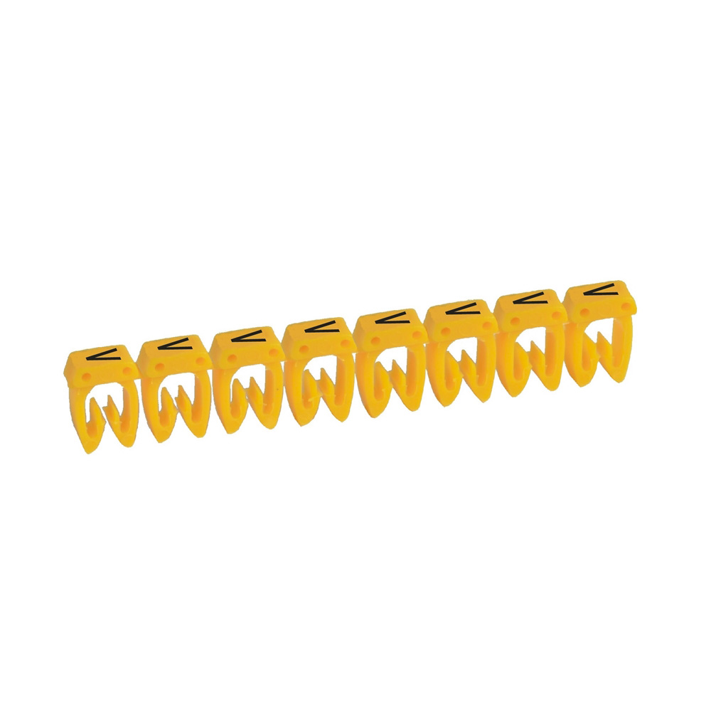 MARCADOR P/CABLE 1.5-2.5MM2 LETRA V AMARILLO CAB3 038351