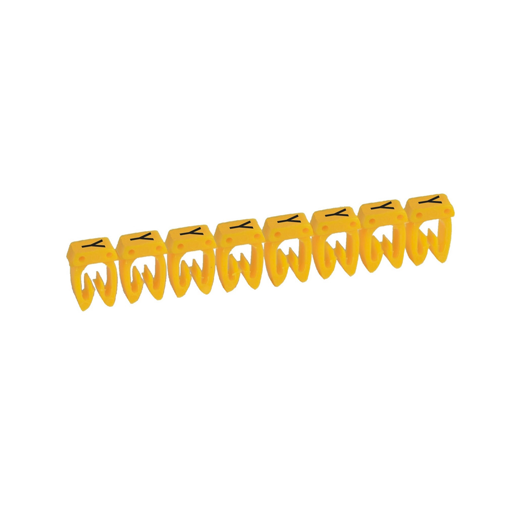 MARCADOR P/CABLE 4-6MM2 LETRA Y AMARILLO CAB3 038384