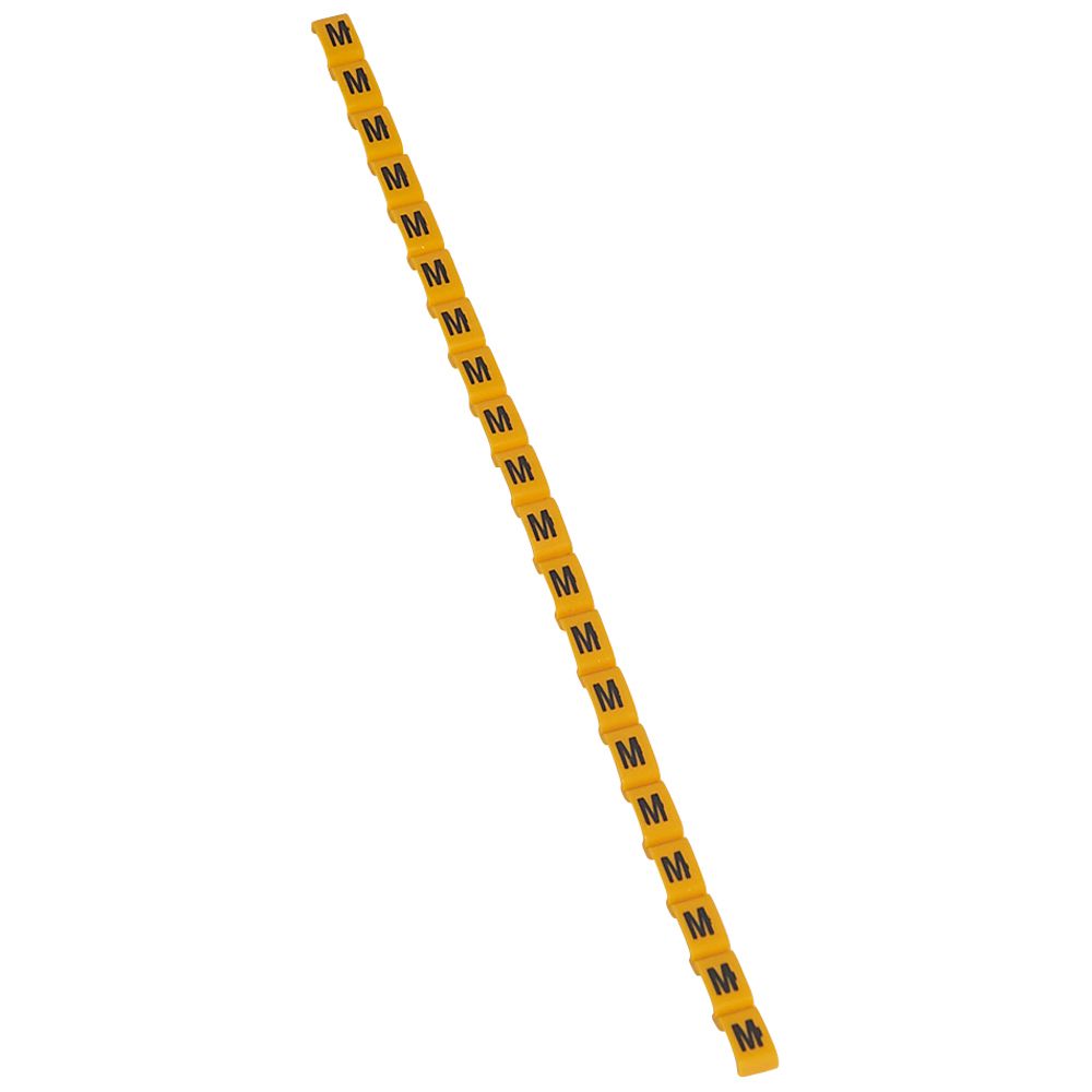 MARCADOR P/CABLE LETRA M AMARILLO DUPLIX 038422