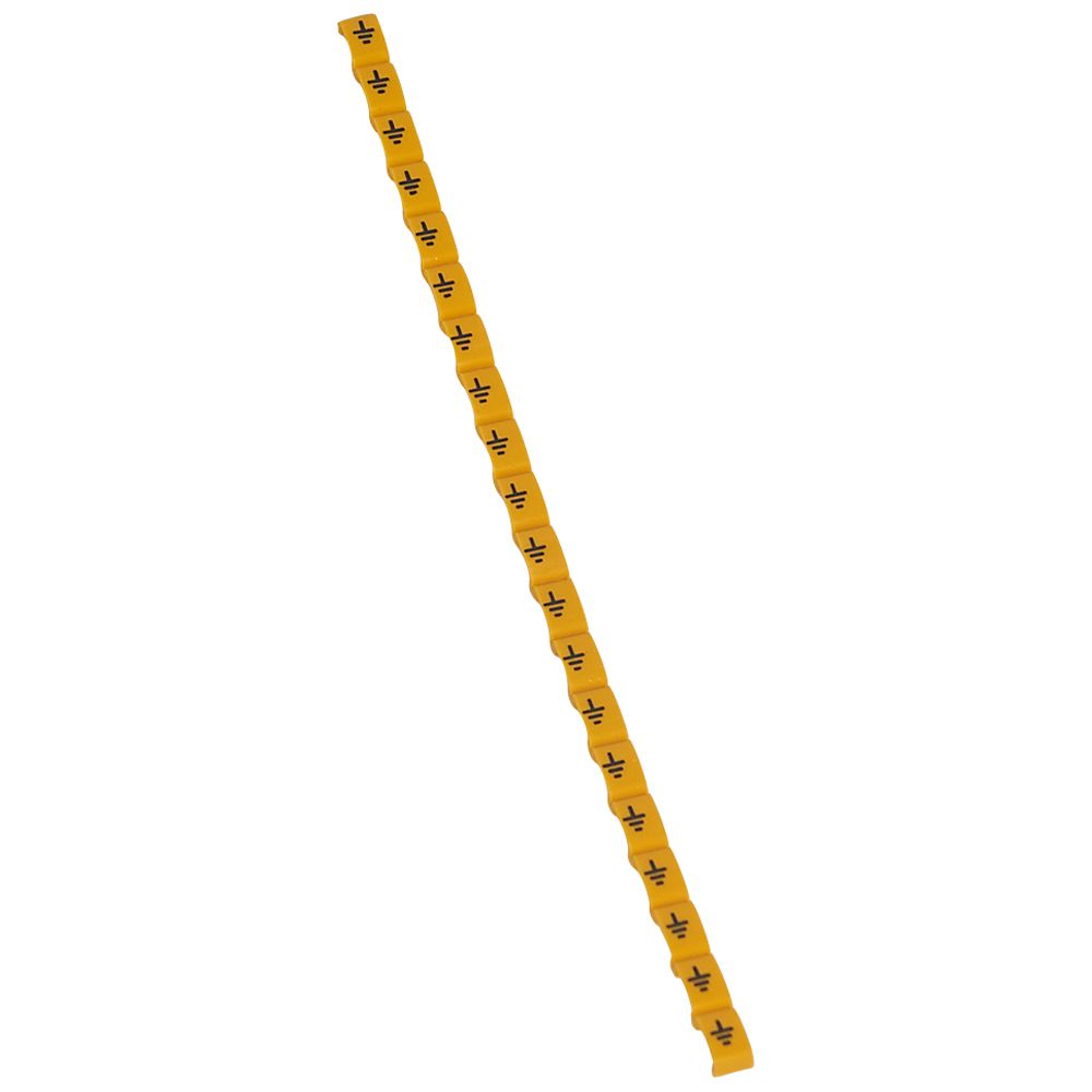 MARCADOR P/CABLE SIGNO TIERRA AMARILLO DUPLIX 038446