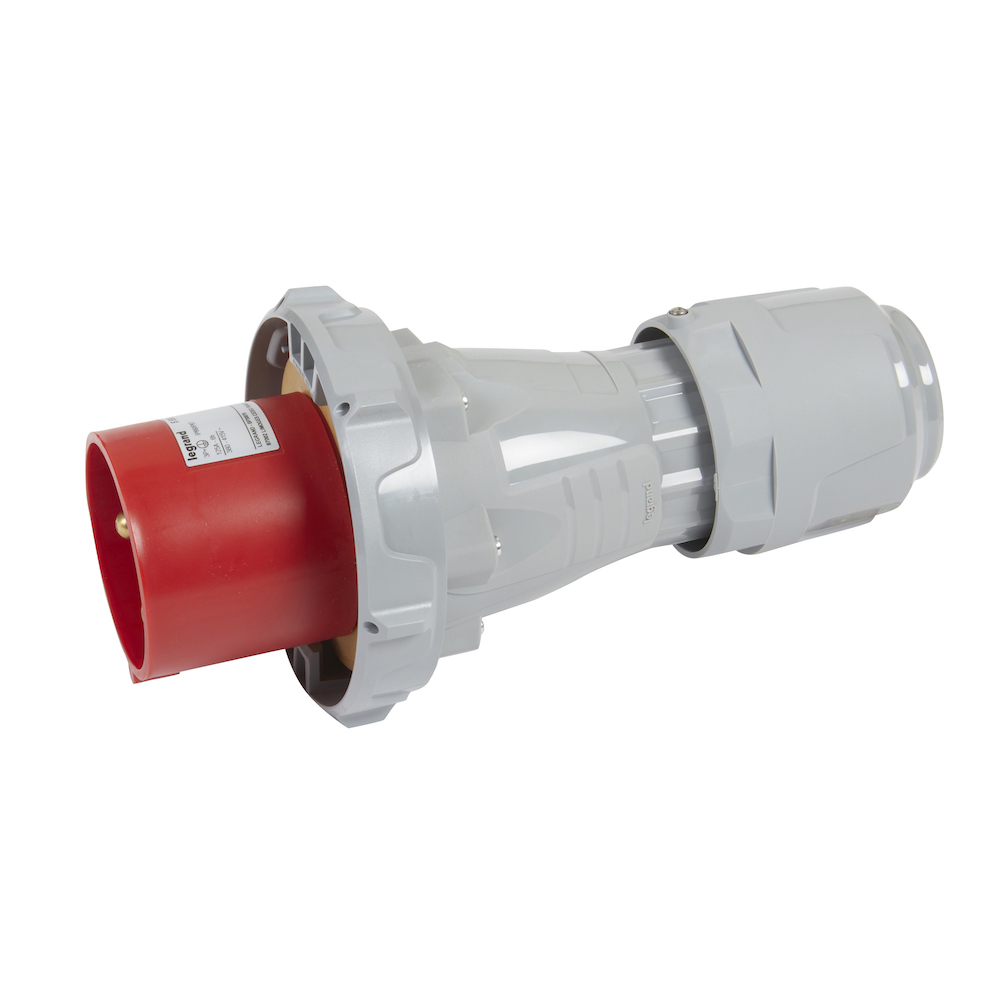 ENCHUFE IND AEREO 3P+T 125A 380/415VAC ROJO IP67 555628