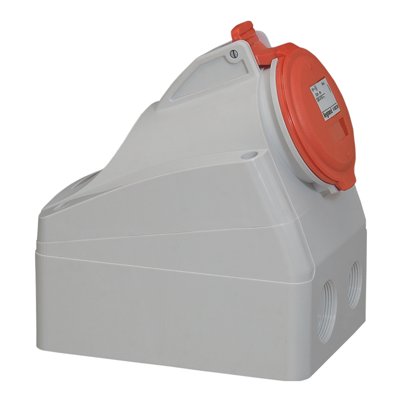 TOMA INDUSTRIAL ADOSABLE 3P+N+T 16A 380/415VAC IP44 ROJO 6H P17 TEMPRA PRO 555159