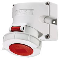 TOMA INDUSTRIAL ADOSABLE 3P+T 32A 440V ROJO 3H IP67 9562