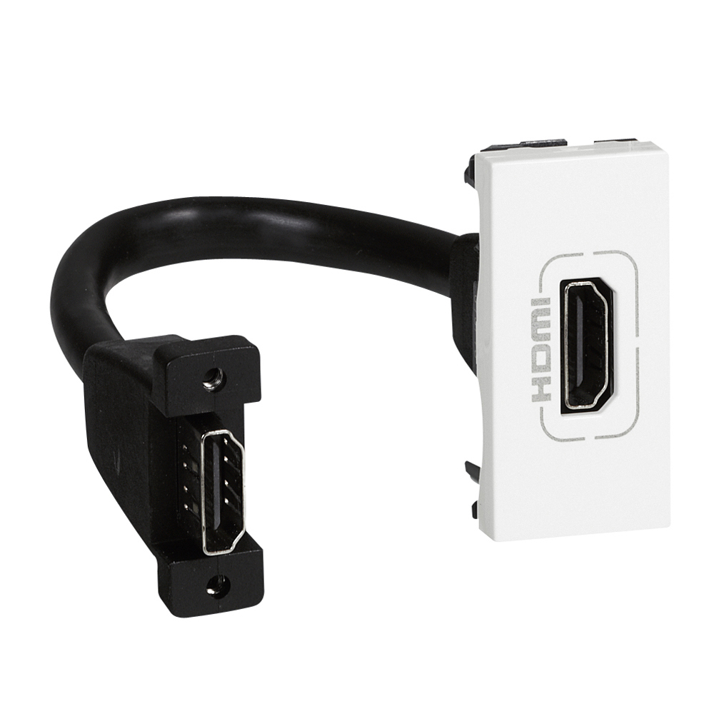 DADO TOMA VIDEO HDMI PRECONECTORIZADA 1 MOD BLANCO MOSAIC 078778