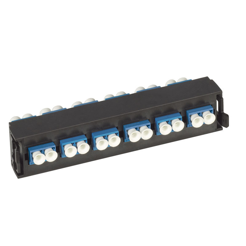 BLOQUE DUPLEX P/FIBRA OPTICA 12LC AZUL LCS³ 032114