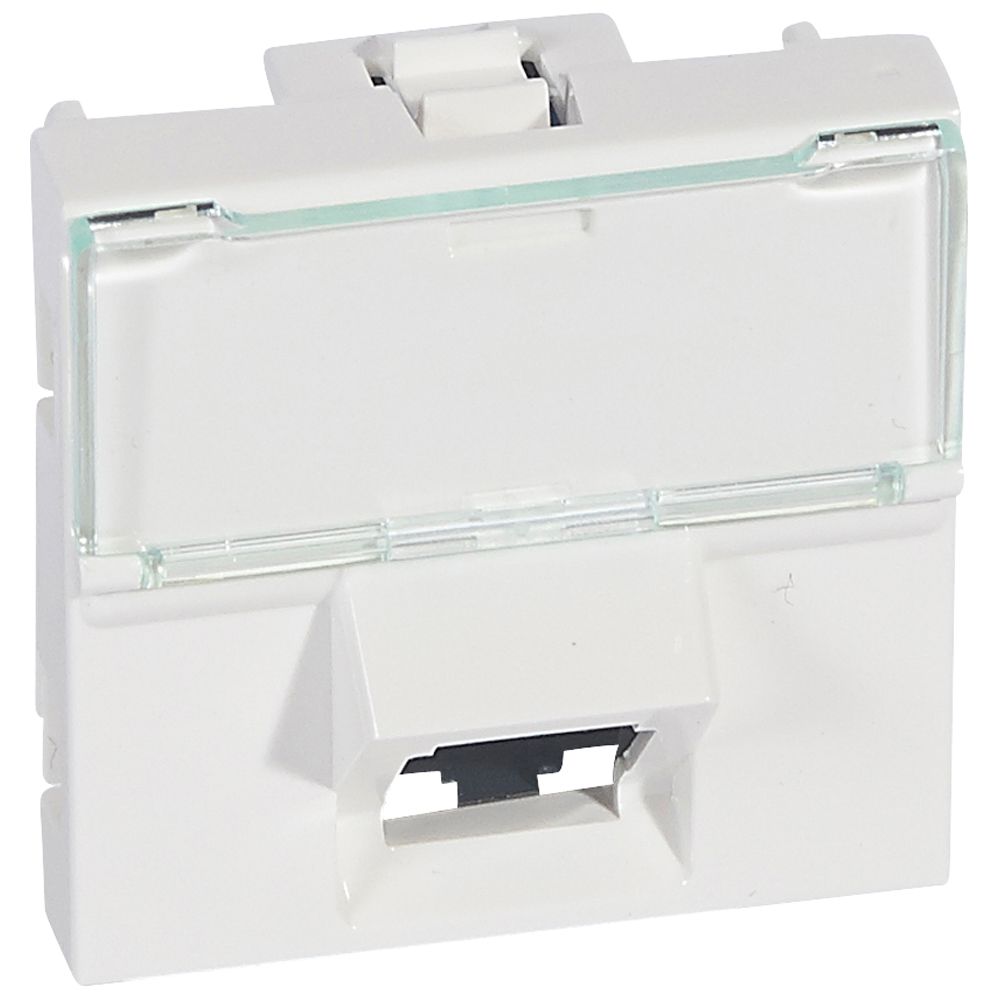 DADO TOMA RED RJ45 UTP CAT6 2 MOD BLANCO MOSAIC 76503