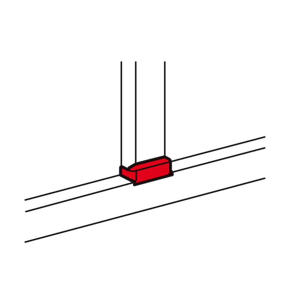 DERIVACION T BLANCO 80X35MM P/CANALETA DLP 010735