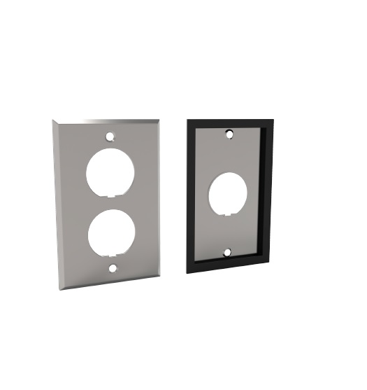 PLACA MODULAR ACERO INOX 2 MOD PLATA INDUSTRIAL IP67