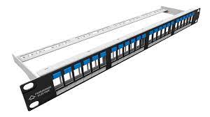 PATCH PANEL MODULAR VACIO 24 PUERTOS BLINDADO CAT5E/6/6A RJ45 F/UTP 1U
