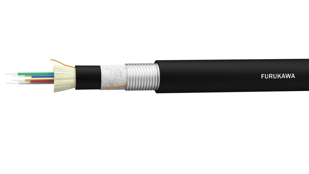 CABLE FIBRA OPTICA MONOMODO  SM INT/EXT ARMADO LSZH 24H NEGRO  AT-3BEH2YT-024