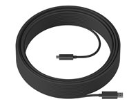 Logitech Strong - Cable USB - USB Tipo A (M) a 24 pin USB-C (M) - USB 3.2 Gen 2 - 25 m