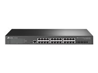 TP-Link JetStream TL-SG3428X - V1 - conmutador - Gestionado - 24 x 10/100/1000 + 4 x 10 Gigabit SFP+ - montaje en rack