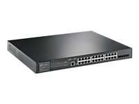 TP-Link JetStream TL-SG3428XMP - V1 - conmutador - Gestionado - 24 x 10/100/1000 (PoE+) + 4 x 10 Gigabit SFP+