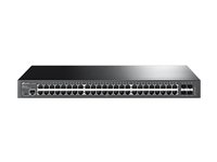 TP-Link JetStream TL-SG3452X V1 - Conmutador - Gestionado - 48 x 10/100/1000 + 4 x 10 Gigabit SFP+ - montaje en rack