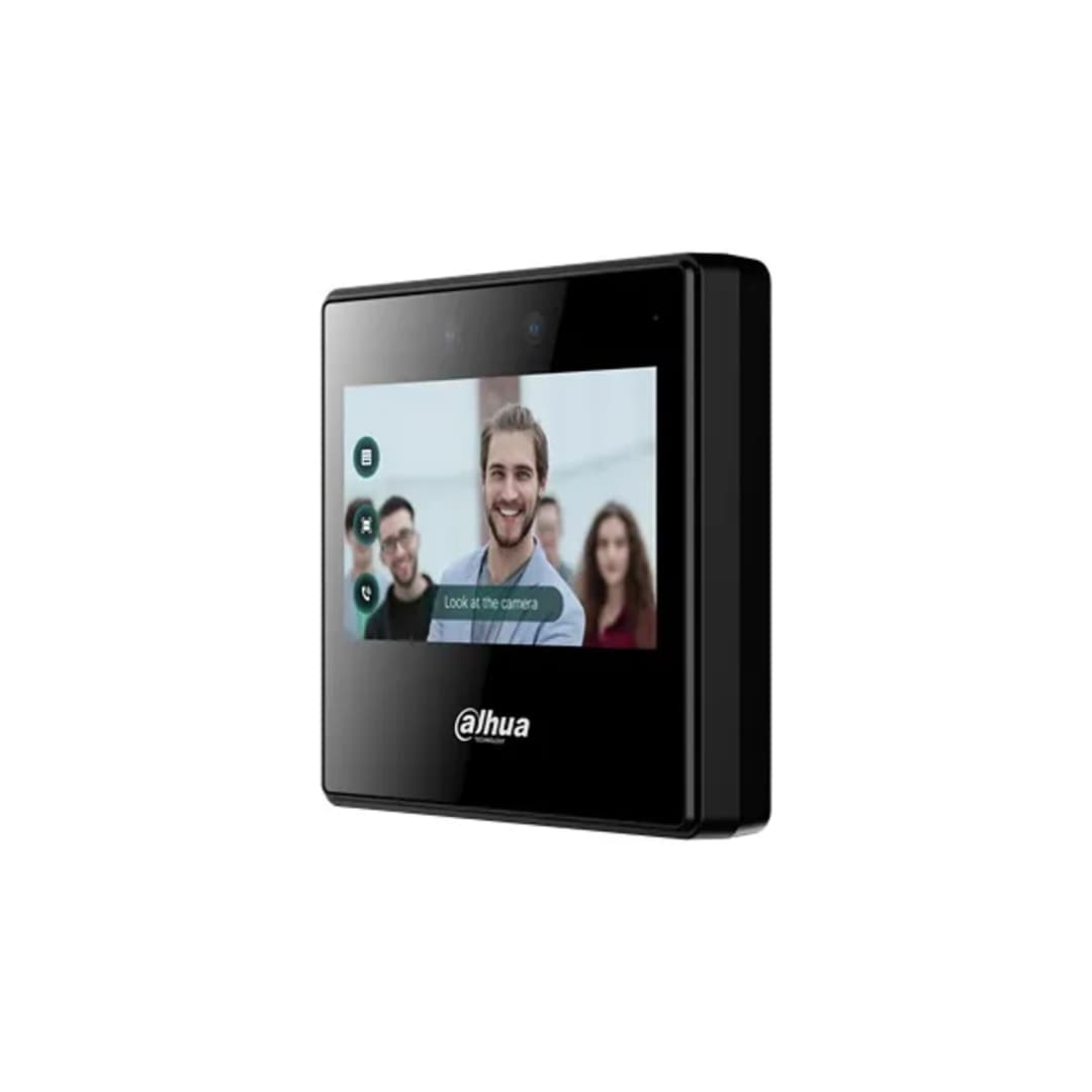 DHI-ASI3223A - CONTROL ACCESO - RECONOCIMIENTO FACIAL - PANTALLA TOUCH 4.3" - CAMARA DOBLE LENTE 2MP IR, DWDR - ROSTRO - CONTRASEÑA - DETECCION MASCARILLA - ADMITE CODIGO QR VISITANTE - PN INTERNAL DH