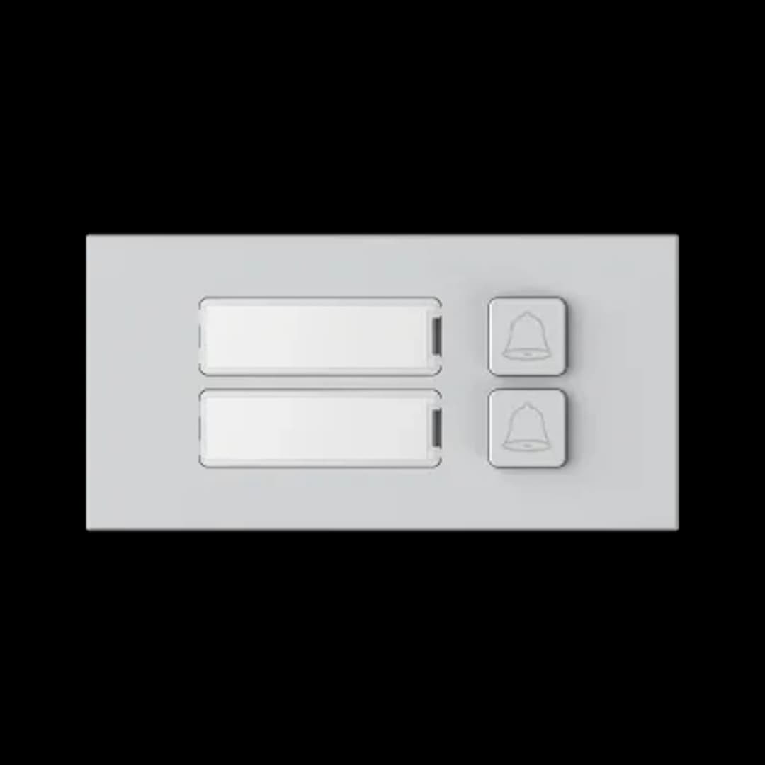 DHI-VTO4202F-MB2 MODULO EXTERIOR DE 2 BOTONES PARA VIDEO PORTERO, 2 HILOS, ALUMINIO, IP65, IK07