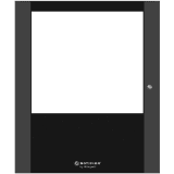 Puerta con ventana para gabinete de dos niveles de paneles de detección de incendio, serie CAB-5 de NOTIFIER