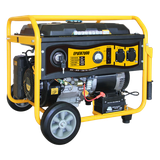 Generador a Gasolina / Planta de Emergencia de 6.5KW, 220Vac 2 Fases, Jaula con Ruedas para Fácil Traslado y Encendido Electrónico