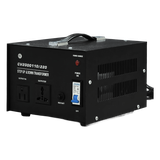 Transformador con doble función bidireccional : eleva o reduce el voltaje entre 110 Vca y 220 Vca