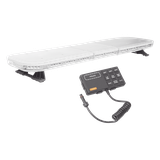 Barra de luces de 47" rojo/azul, 88 LED, con control de tráfico en color ámbar, ideal para equipar unidades de seguridad publica