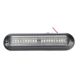 Luz Auxiliar Ultra Brillante IP67 de 18 LEDs, Color Rojo/Azul/Ambar, con mica transparente y bisel negro