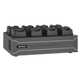 Dock Station de Escritorio con 8 Estaciones de Carga para Body Cams / Doble Interfaz de Red / 4 Bahías de HDD / Carga y Respaldo Automático / Prevención de Pérdida de Datos / Cobertura Cíclica / Reproducción d