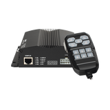 Sirena Vehicular de 100W de Potencia, Incluye Controlador Unimando Para Control de Tonos, 4 Salidas Auxiliares y Microfono