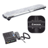 Kit de Sirena Vehicular H2 Covert, Bocina de uso rudo y Torreta 48" Serie 12 con 130 LED, dual color rojo/azul/claro/ambar, ideal para equipar unidades de policia