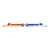 Visera Interior Rojo-Blanco/Azul-Blanco 144 LED Con Luces De Penetración incluye Bracket Ford Police Interceptor, Necesario agregar CZMATSIBSYS
