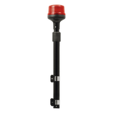 Luz Telescopica para Motocicletas de 8 LED, Rojo, Lente Rojo, SAE