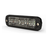 Luz Auxiliar de 12 LED, Rojo/Azul, Lente Transparente
