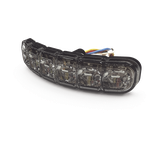 Luz Auxiliar Flexible de 12 LED, Rojo/Azul, Lente Transparente
