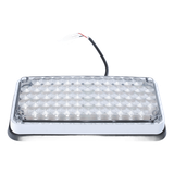Luz de Advertencia de 7X3", Bicolor Rojo/Claro, Ideal para Ambulancias