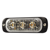 Luz Auxiliar de 3 LED, Azul, Lente Transparente, SAE