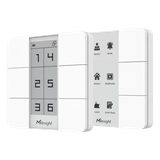 Panel de Escenas LoRaWAN / 6 Botones Programables + Display Digital / Control de Escenas con un Toque / Batería 3 Años / Edificio Inteligente