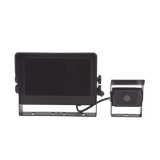 Cámara de Reversa con Monitor / IA Detección de Peatones / HD 720p / 18 LEDs Infrarrojos / Pantalla Táctil / Expandible a 2 Cámaras