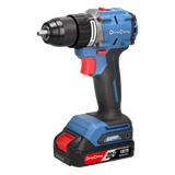 Rotomartillo / Taladro Inalámbrico de 20V sin Carbones, Broquero de 1/2", incluye 2 Baterías de 2.0 Ah, Cargador y Maletín