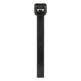 Cincho de Nylon 6.6 de Bloqueo, 188 mm largo x 4.8mm ancho, Color Negro, Exterior Resistente a Rayos UV, Paquete de 1000pz