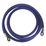 Cable para Baterías, 2.2 m Azul Calibre 2 AWG con Terminales de Ojo en Ambos Extremos