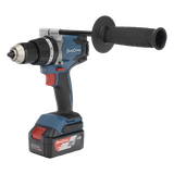 Rotomartillo Inalámbrico 20V / Motor Brushless / Broquero 1/2 in / 120 Nm Par Máximo / 2 Baterías 4.0Ah con Cargador y Maletín