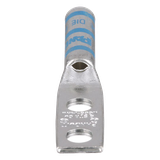 Zapata de compresión LCC6-14AW-L para cal. 6 Awg, Doble barreno para tornillo prisionero de 1/4, Espaciado de orificio 16mm, 50 Pz