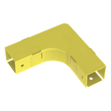 Ángulo Recto a 90º Horizontal con Tapa, Para Canaletas FiberRunner™ 2X2, Color Amarillo