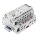 Controlador Compacto PLC / 8DI 4DO 2AI 2NI / Cortex A7 650 MHz / 512 MB RAM / 2x Ethernet / CODESYS V3.5 / Node-RED / Python / C++ / Docker / IEC 61131-3 / Real-time Linux
