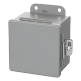 Gabinete de Bisagra Continua CH / NEMA Tipo 12 / 6 x 4 x 3 in (152 x 102 x 76 mm) / Acero Dulce / Gris / Abrazaderas Atornilladas / Montaje en Pared
