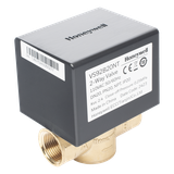 Válvula de control eléctrica de 2 vías para fancoil, retorno por resorte, normalmente cerrada, 110 V CA, DN20 (3/4"), conexión NPT